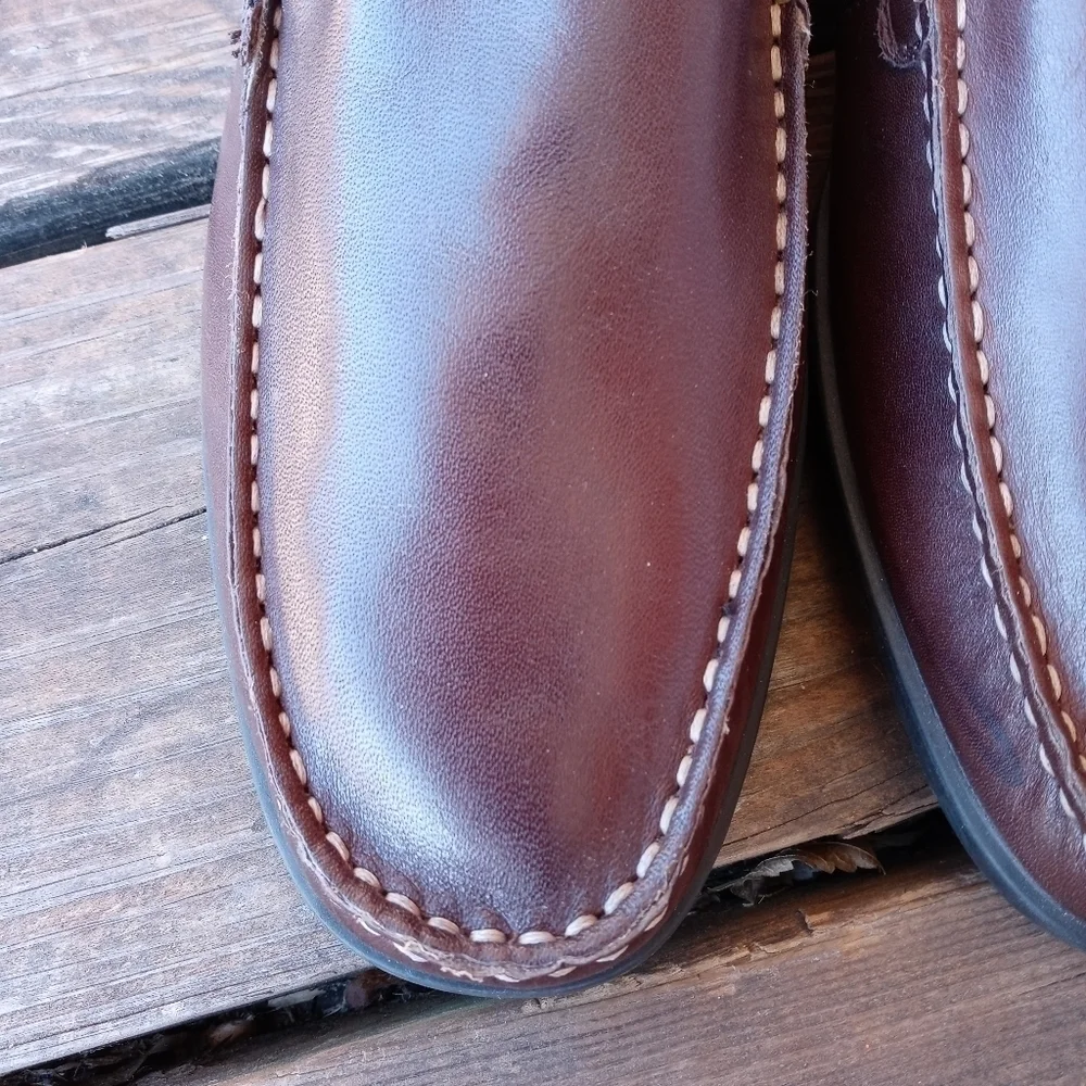 Nunn Bush men's brown leather loafer sz 10M. 183pm